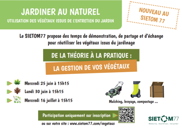 Ateliers gestion végétaux juin juillet 2025